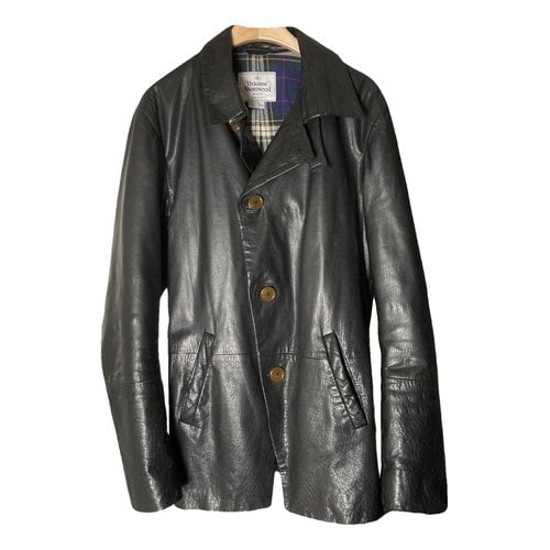 Pre-owned Vivienne Westwood Leather Vest In Black