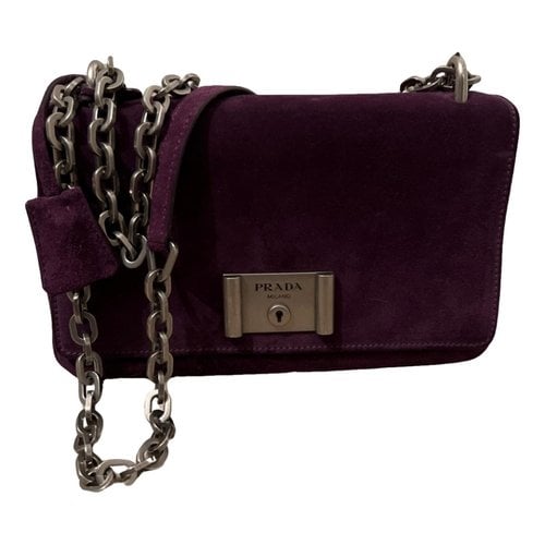 Pre-owned Prada Clutch Bag In Purple