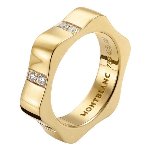Pre-owned Montblanc Yellow Gold Ring