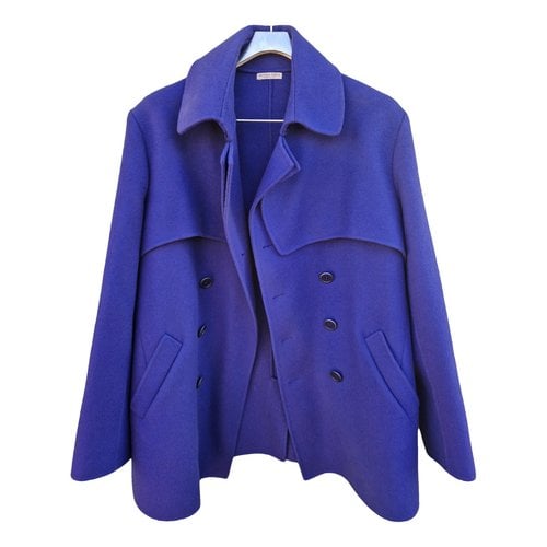 Pre-owned Bottega Veneta Cashmere Coat In Blue
