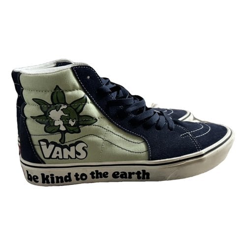 Pre-owned Vans Cloth High Trainers In Blue