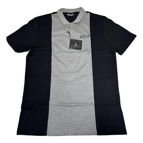 Pre-owned Lanvin Polo Shirt In Grey