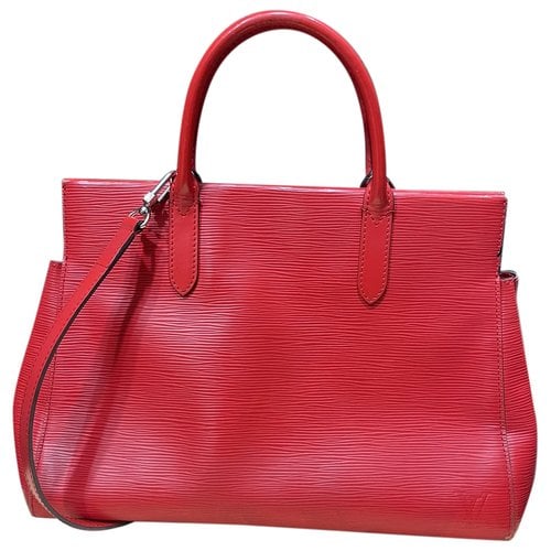 Pre-owned Louis Vuitton Marly Leather Crossbody Bag In Red