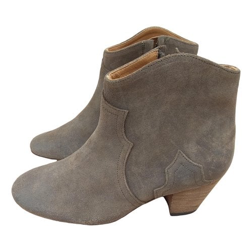 Pre-owned Isabel Marant Cowboy Boots In Brown