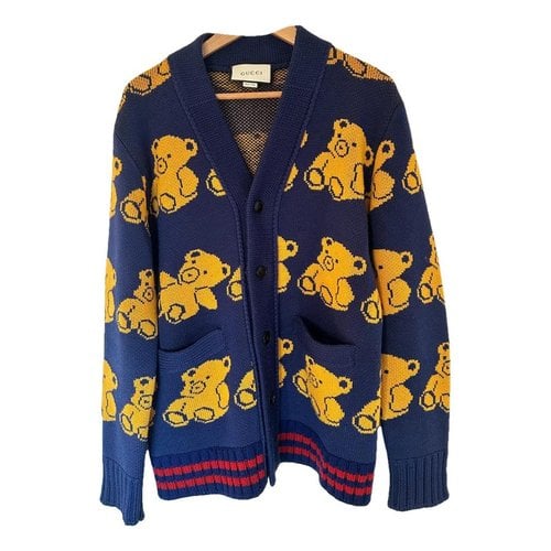 Pre-owned Gucci Wool Knitwear & Sweatshirt In Navy