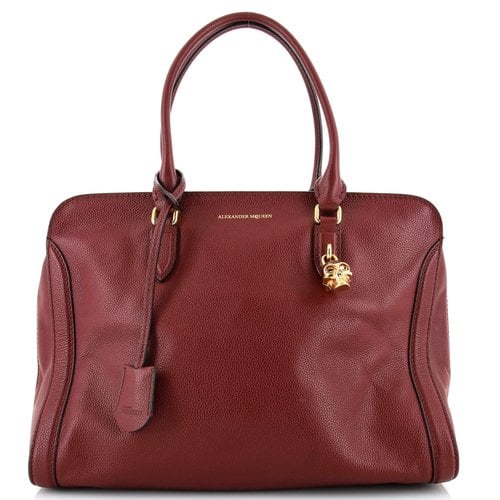Pre-owned Alexander Mcqueen Leather Handbag In Red