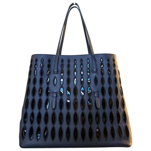 Pre-owned Alaïa Leather Handbag In Blue