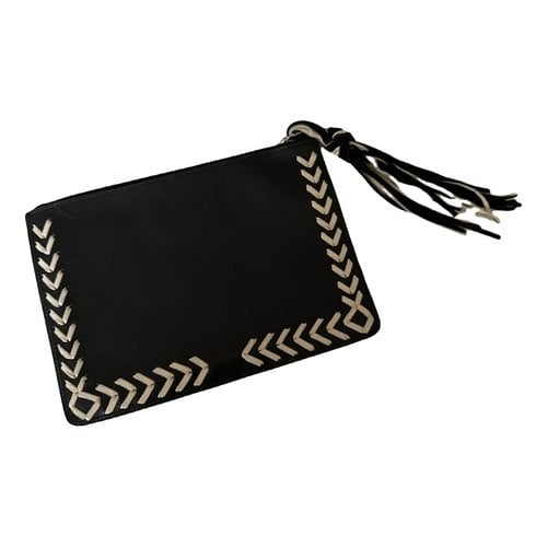 Pre-owned Ba&sh Fall Winter 2019 Leather Clutch In Black