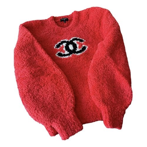 Pre-owned Chanel Wool Jumper In Red