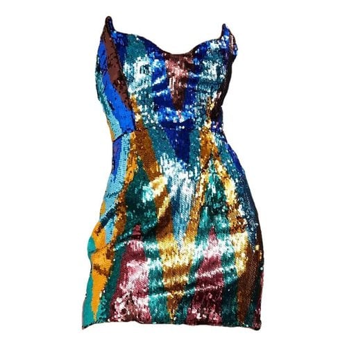 Pre-owned Halpern Mini Dress In Multicolour