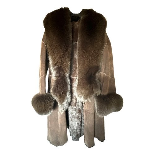 Pre-owned Custommade Shearling Coat In Brown