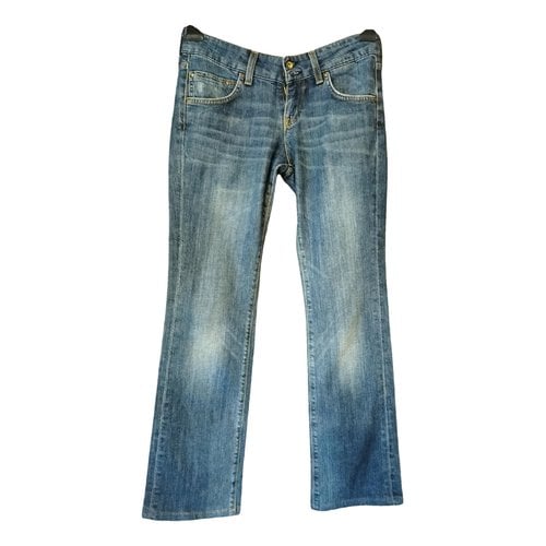Pre-owned Lee Straight Pants In Blue