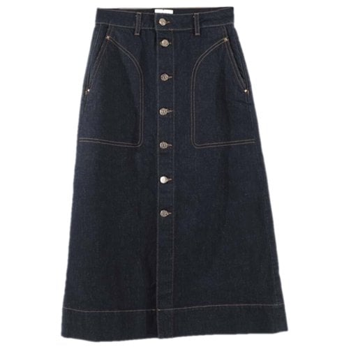 Pre-owned Claudie Pierlot Maxi Skirt In Blue