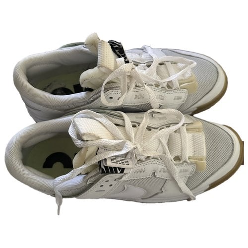 Pre-owned Nike Leather Trainers In White