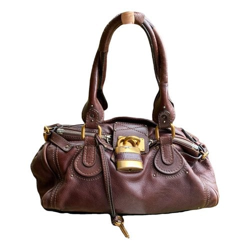 Pre-owned Chloé Paddington Leather Tote In Brown