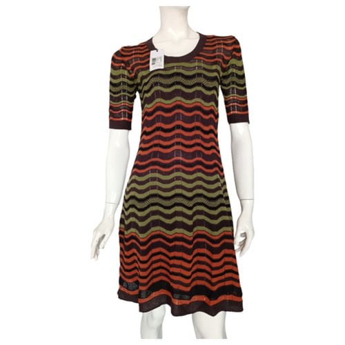 Pre-owned Missoni Wool Mini Dress In Multicolour