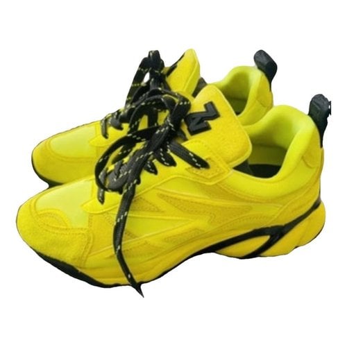 Pre-owned Zadig & Voltaire Pony-style Calfskin Trainers In Yellow