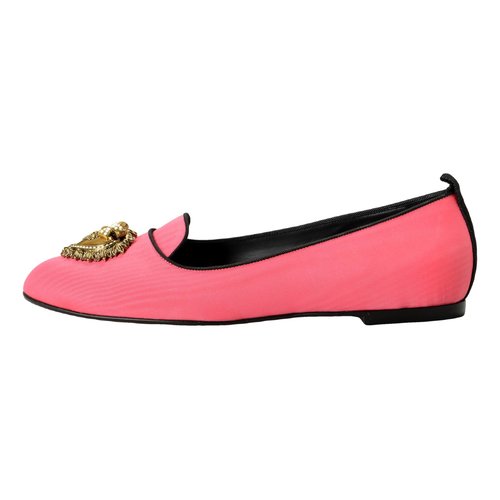 Pre-owned Dolce & Gabbana Cloth Ballet Flats In Pink