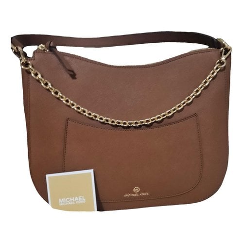 Pre-owned Michael Kors Leather Handbag In Brown