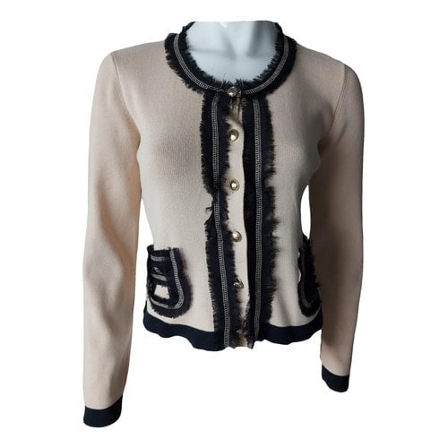 Pre-owned Moschino Love Cardigan In Beige