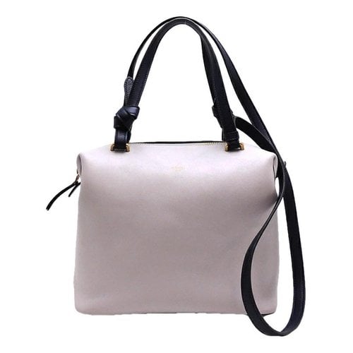 Pre-owned Celine Leather Crossbody Bag In Grey