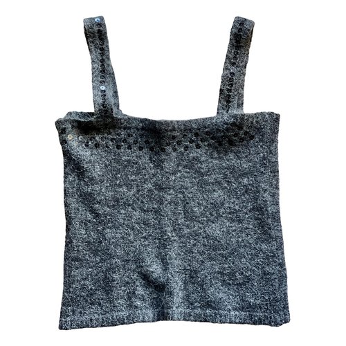 Pre-owned Pinko Wool Camisole In Grey