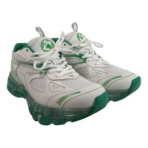 Pre-owned Axel Arigato Leather Trainers In Green