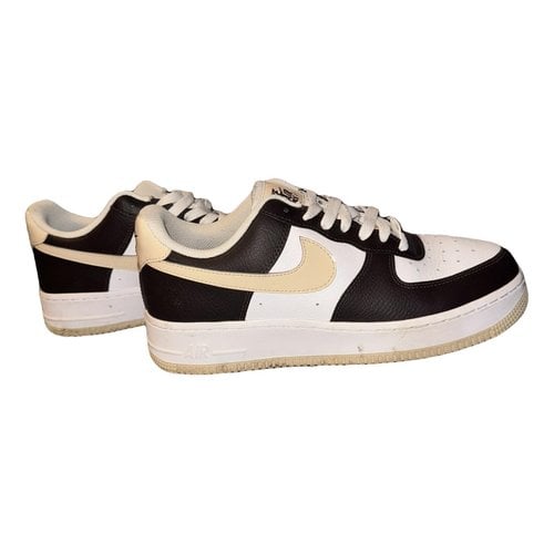 Pre-owned Nike Air Force 1 Leather Trainers In Other