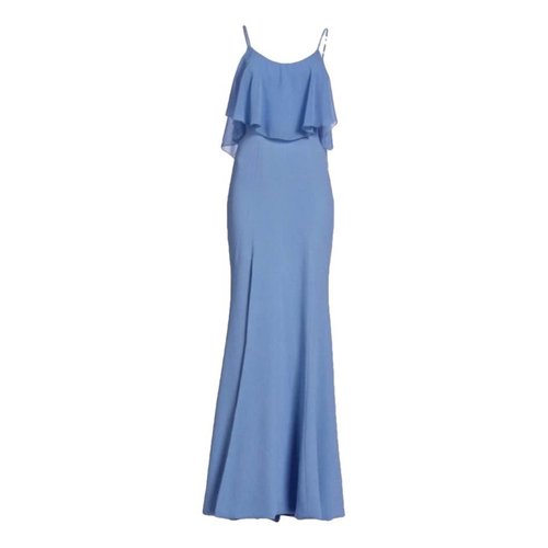 Pre-owned Dress The Population Maxi Dress In Blue