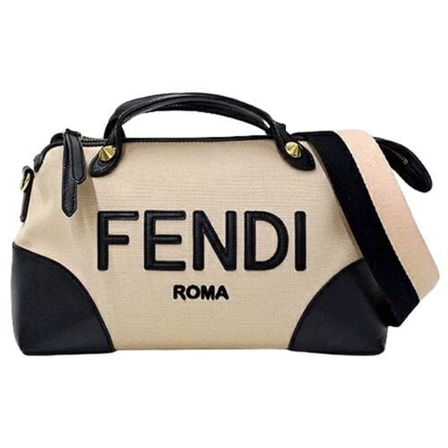 Pre-owned Fendi Cloth Handbag In Beige