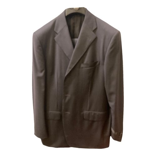 Pre-owned Corneliani Wool Suit In Anthracite
