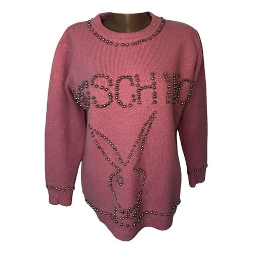 Pre-owned Moschino Wool Sweatshirt In Pink