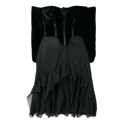 Pre-owned Romeo Gigli Mid-length Dress In Black