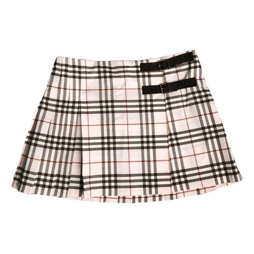 Pre-owned Burberry Mini Skirt In Pink