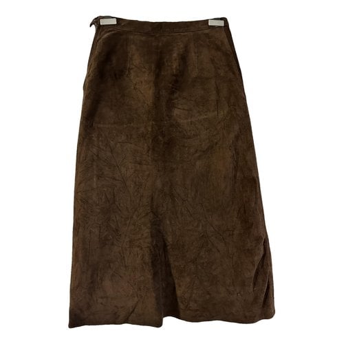 Pre-owned Agnès B. Mid-length Skirt In Brown