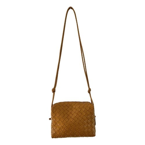 Pre-owned Bottega Veneta Loop Leather Handbag In Camel