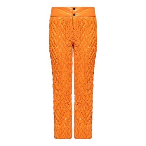Pre-owned Khrisjoy Trousers In Orange