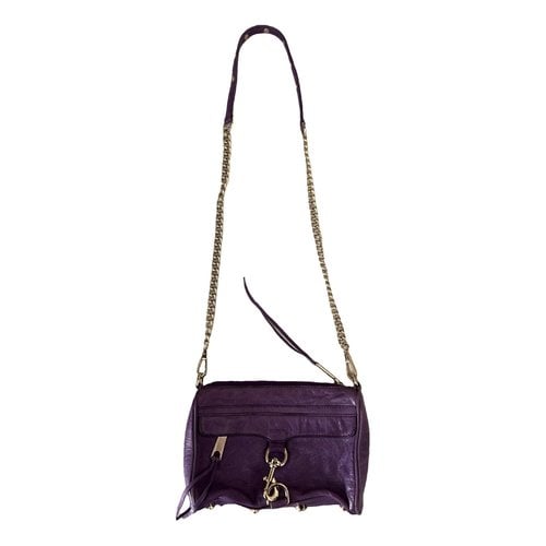 Pre-owned Rebecca Minkoff Leather Handbag In Purple
