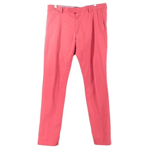Pre-owned Ralph Lauren Trousers In Red