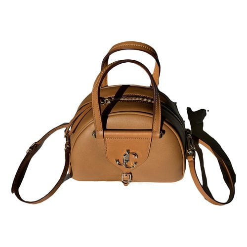 Pre-owned Jimmy Choo Varenne Leather Handbag In Brown