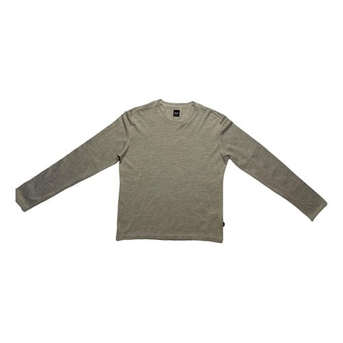 Pre-owned Hugo Boss Silk Sweatshirt In Grey