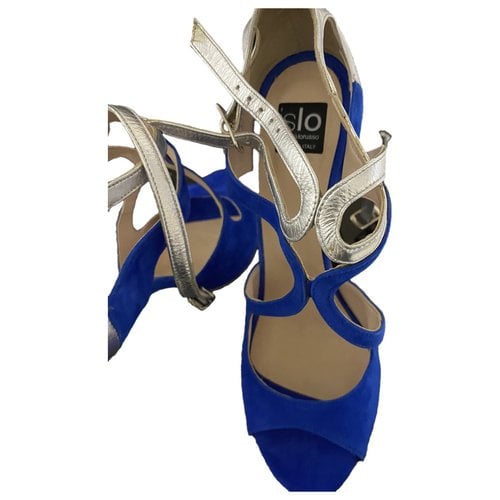 Pre-owned Islo Leather Heels In Blue