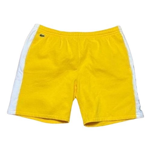 Pre-owned Lacoste Short In Yellow