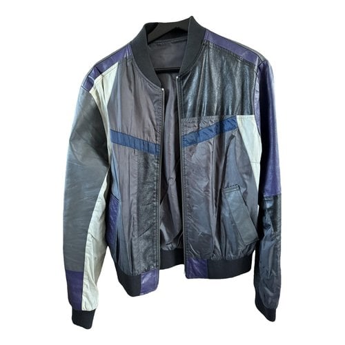 Pre-owned Maison Margiela Leather Jacket In Multicolour