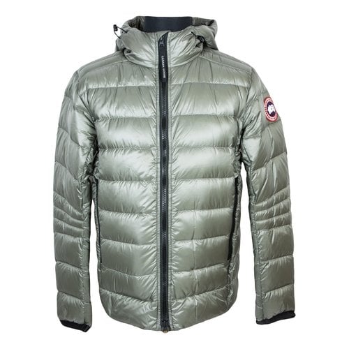 Pre-owned Canada Goose Puffer In Green