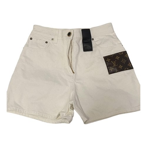 Pre-owned Louis Vuitton Short Jeans In White