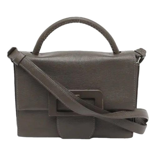 Pre-owned Maison Margiela Leather Handbag In Brown