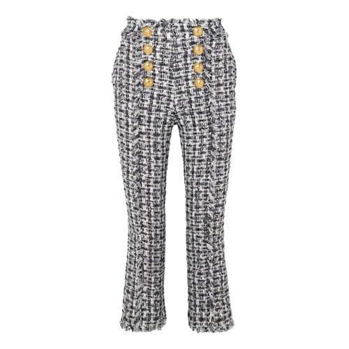 Pre-owned Balmain Trousers In Multicolour