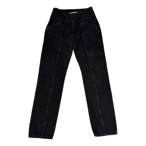 Pre-owned Iro Carot Pants In Black