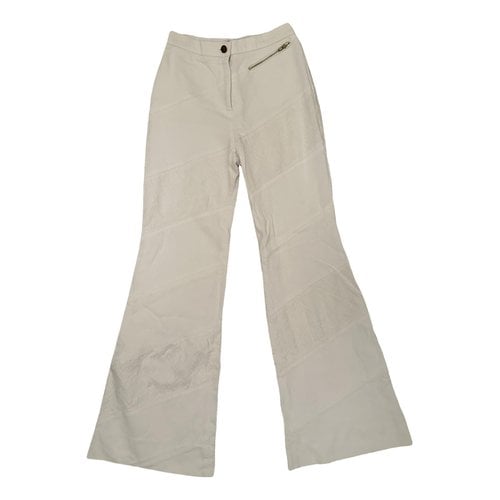 Pre-owned Chloé Large Pants In White
